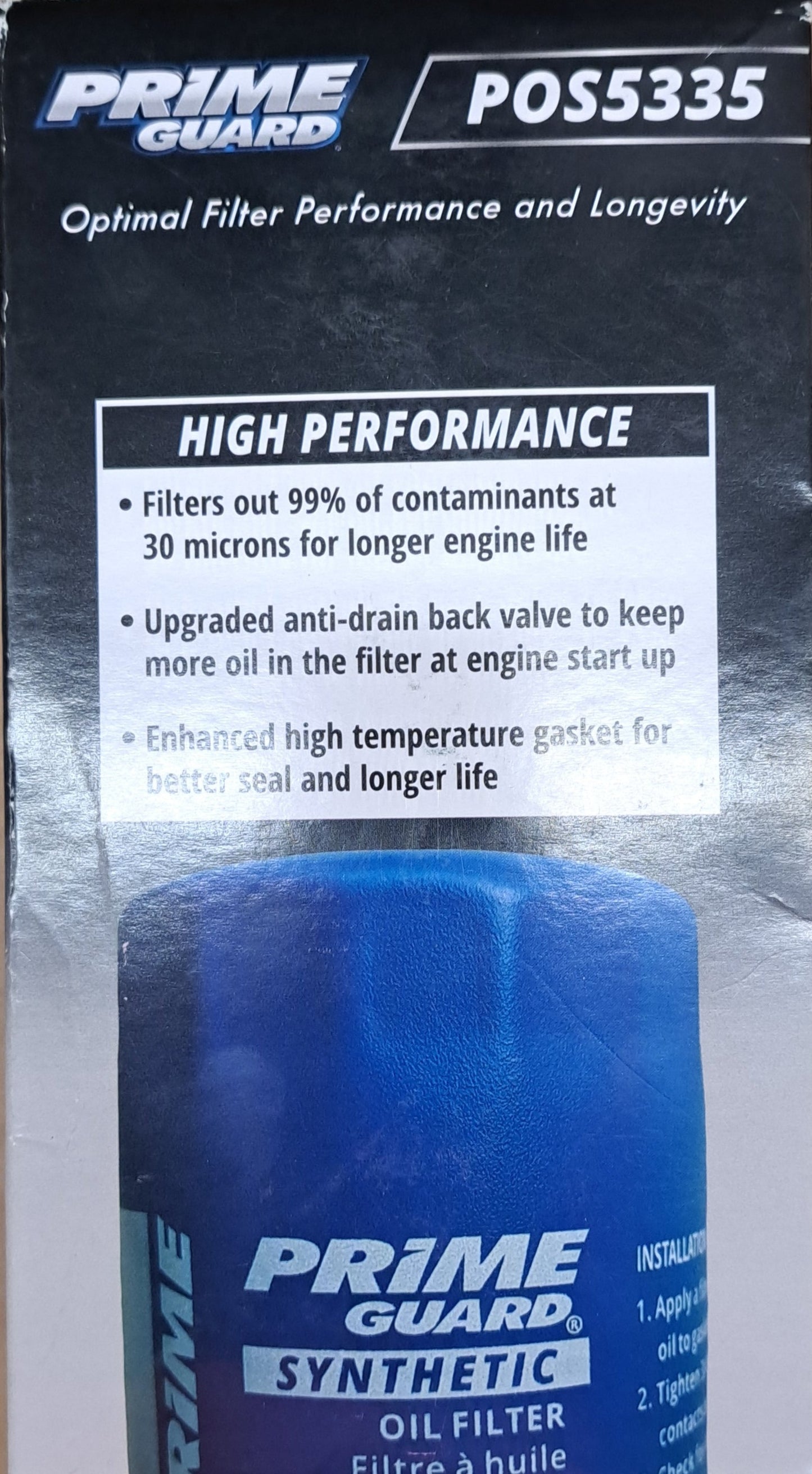 Prime Guard Synthetic Oil Filter POS5335