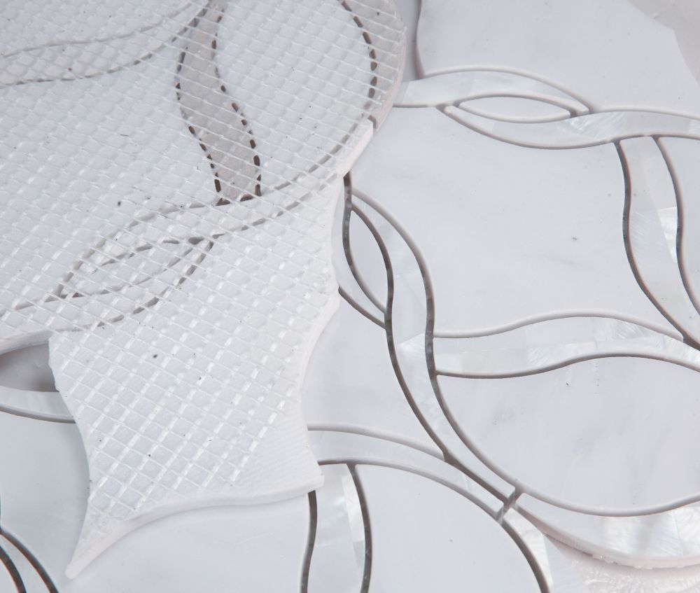 Elysium Mosaics 7.25 x 12 Prestige Pearl Tile