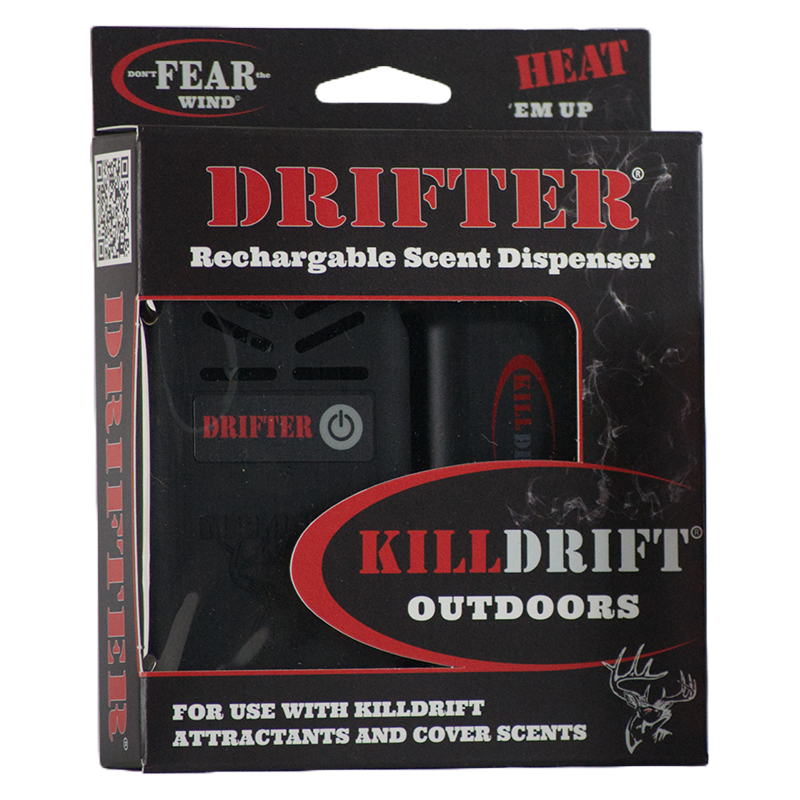 Killdrift Drifter Rechargeable Heated Scent Dispersal System for Hunters and Outdoor Enthusiasts