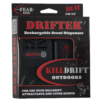 Killdrift Drifter Rechargeable Heated Scent Dispersal System for Hunters and Outdoor Enthusiasts
