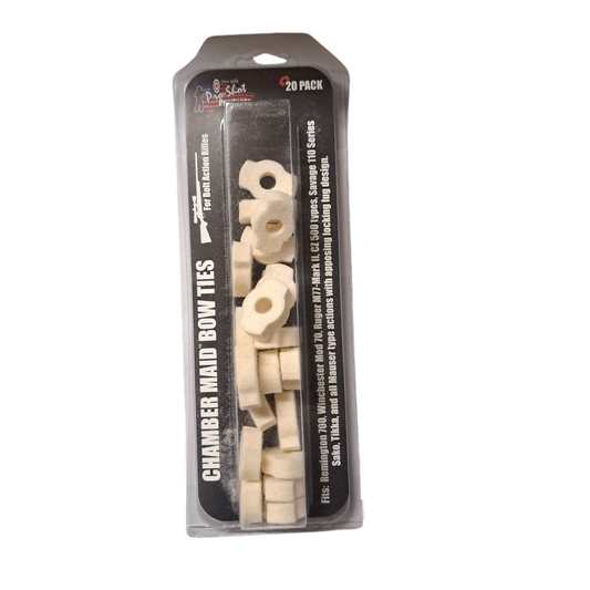 Pro-Shot Products Chamber Maid Bow Ties For Bolt Action Rifles 20 Pk