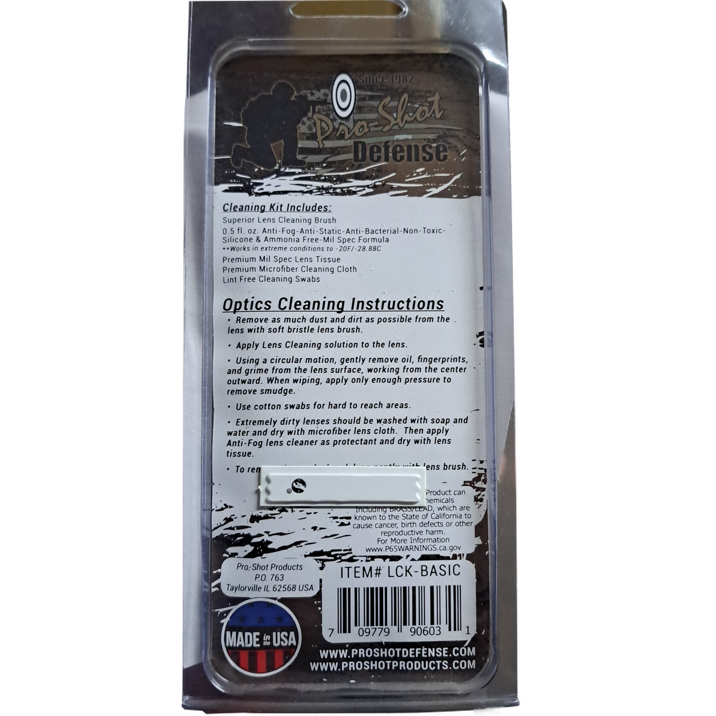 Pro Shot 5 Pc Optic Lens Cleaning Kit