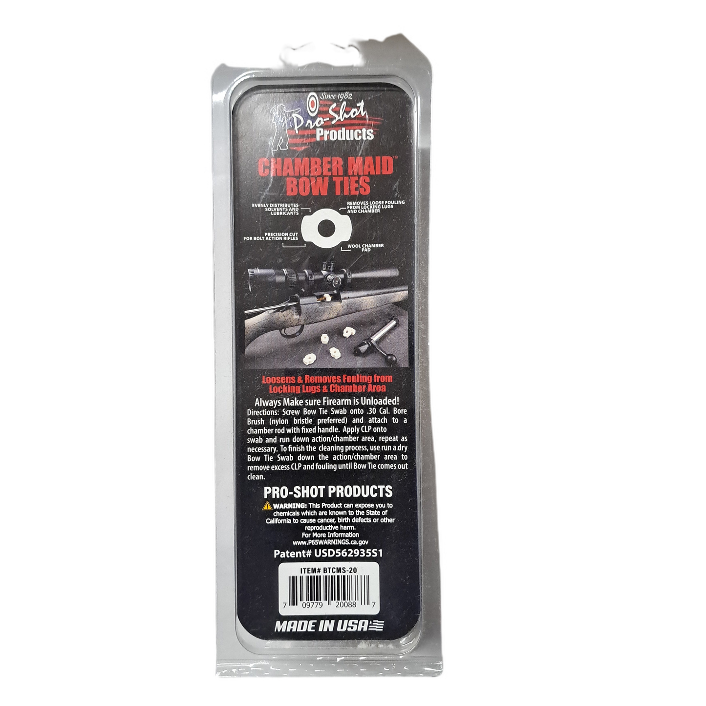 Pro-Shot Products Chamber Maid Bow Ties For Bolt Action Rifles 20 Pk