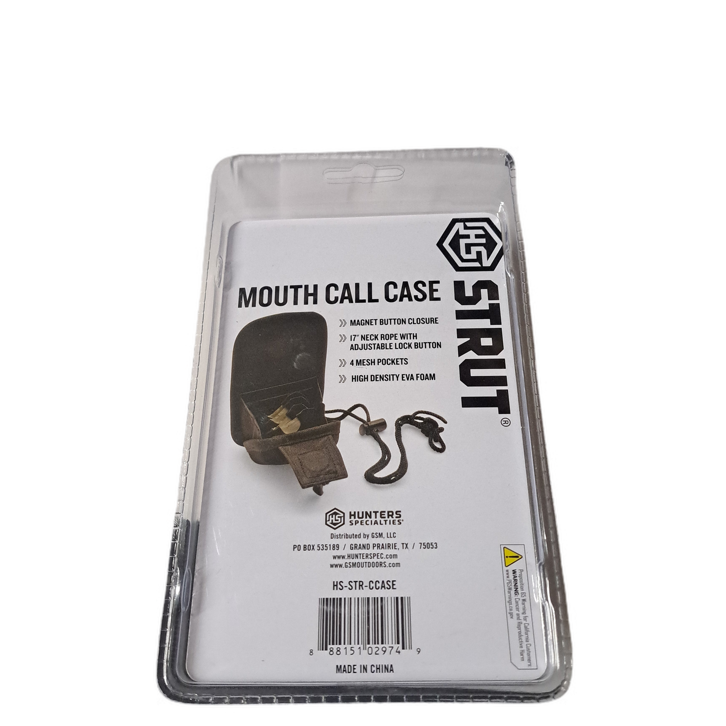 Hunters Specialties Strut Mouth Call Case