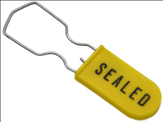 High Security Padlock Lockout Seal Large Shackle Pack of 50 Yellow