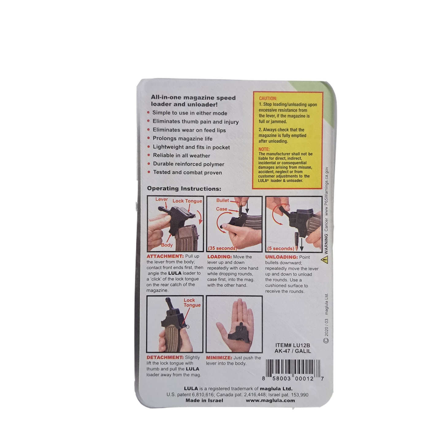 AK-47/Galil Lula Loader and Unloader