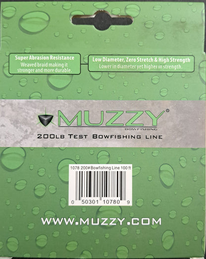 Muzzy Bowfishing 200 lb test fishing line Lime Green