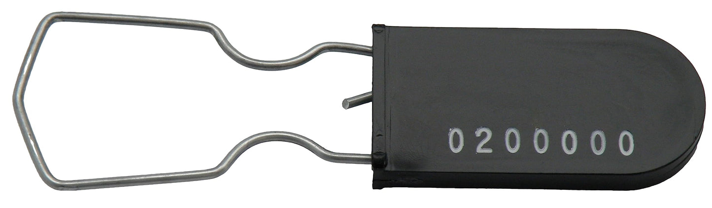 Plastic Wire Padlock Security Seals Sequentially Numbered (Pack of 100)