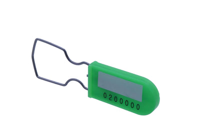 Plastic Wire Padlock Security Seals Sequentially Numbered (Pack of 100)