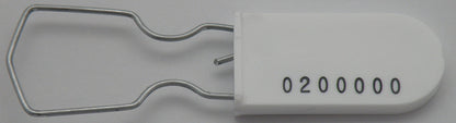 Plastic Wire Padlock Security Seals Sequentially Numbered (Pack of 100)