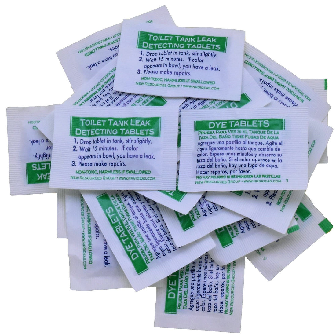 Toilet Leak Detecting Tablets. Dye Tablets for Bathroom Leaks, Detect ...