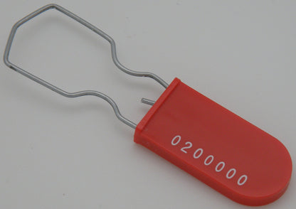 Plastic Wire Padlock Security Seals Sequentially Numbered (Pack of 100)