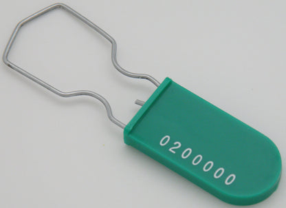 Plastic Wire Padlock Security Seals Sequentially Numbered (Pack of 100)