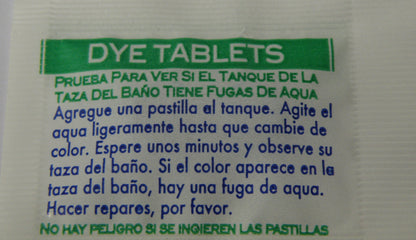 Toilet Leak Detecting Tablets. Dye Tablets for Bathroom Leaks, Detect Silent Leaks 20 Pack