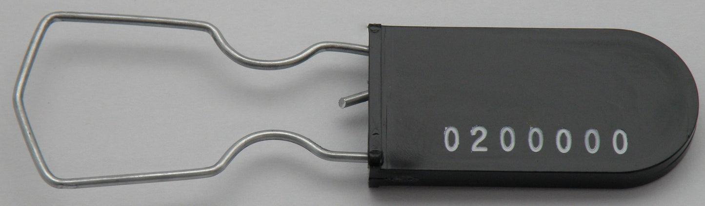 Truck Trailer Security Tamper Evident Padlock Seal Black Pack of 10