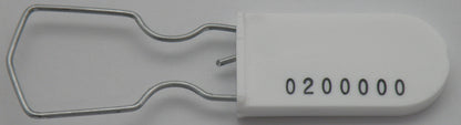 100 White Electric Meter Security Seal Wire Padlock
