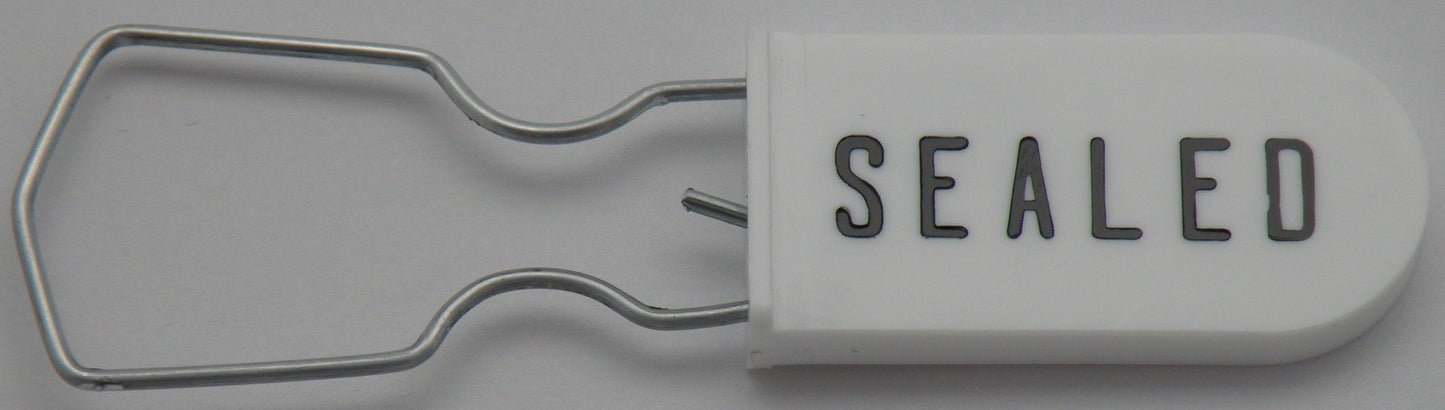 100 White Electric Meter Security Seal Wire Padlock