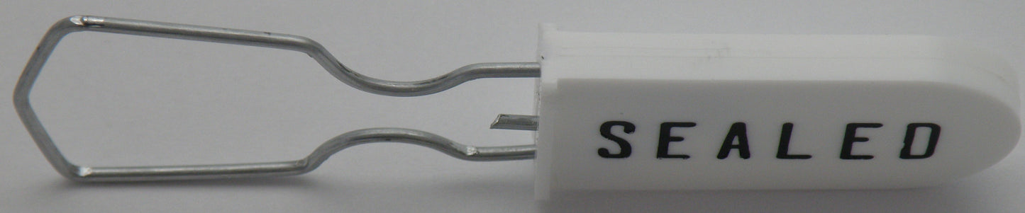 100 White Electric Meter Security Seal Wire Padlock