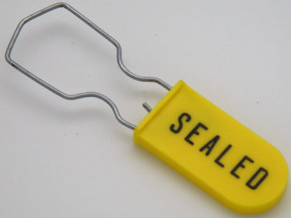 High Security Padlock Lockout Seal Large Shackle Pack of 10 Yellow