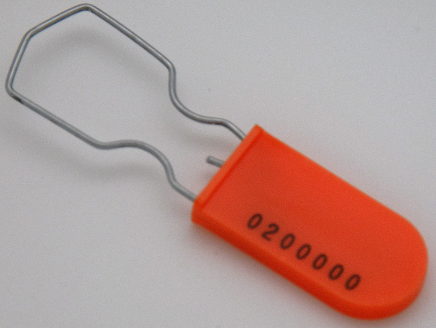 Metal Wire Padlock Security Lockout Tagout Seal Pack of 1000 Orange