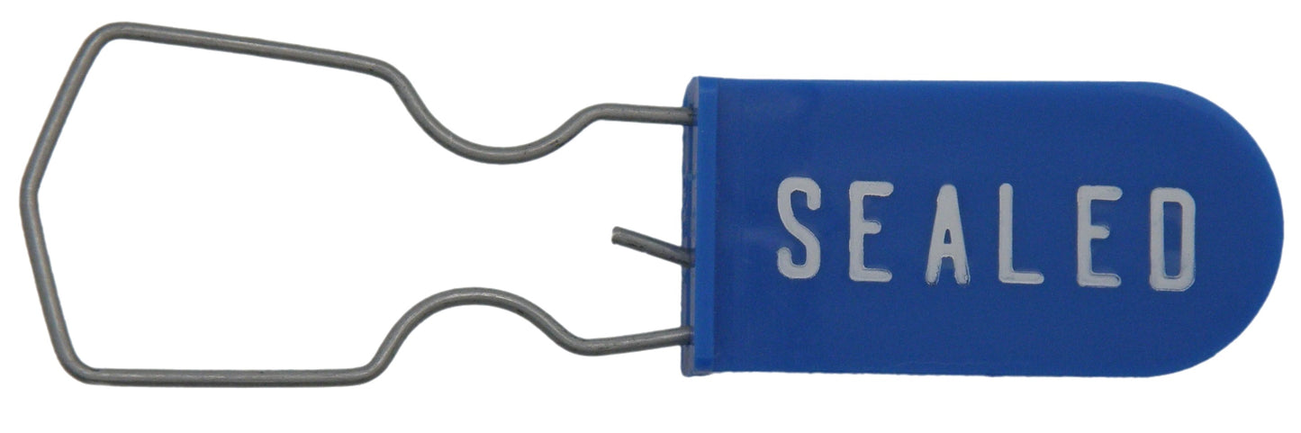 Electric Meter Security Seal Wire Padlock Blue Pack of 25
