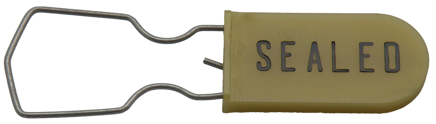 Metal Wire Padlock Security Lockout Tagout Seal Pack of 100 Gold