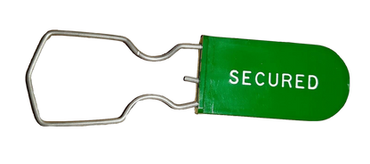 Green Plastic Padlock Security Seals Scored Hasp No tool Removal 100 Count