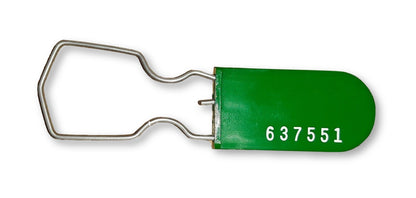 Green Plastic Padlock Security Seals Scored Hasp No tool Removal 100 Count